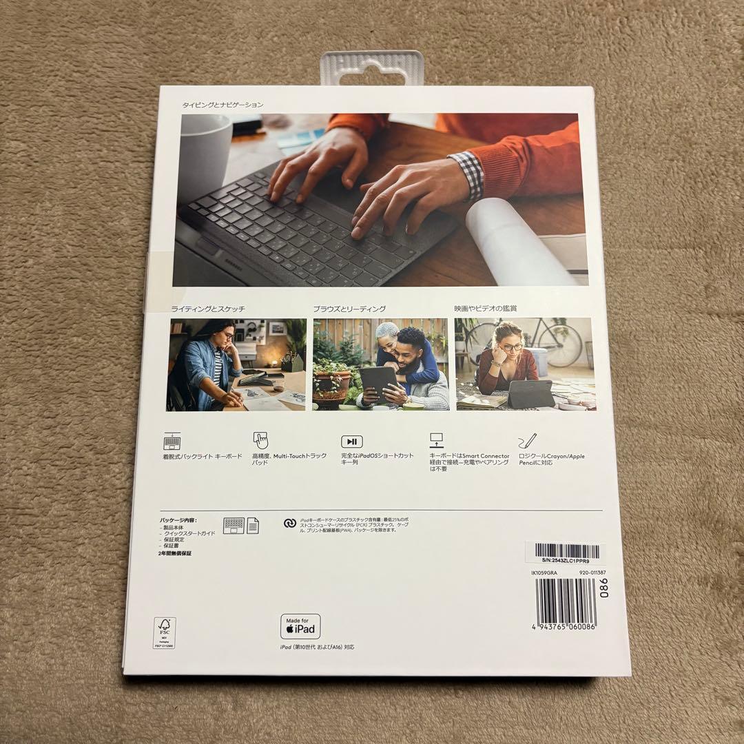 logicool COMBO TOUCH iPadケース A16,第10世代