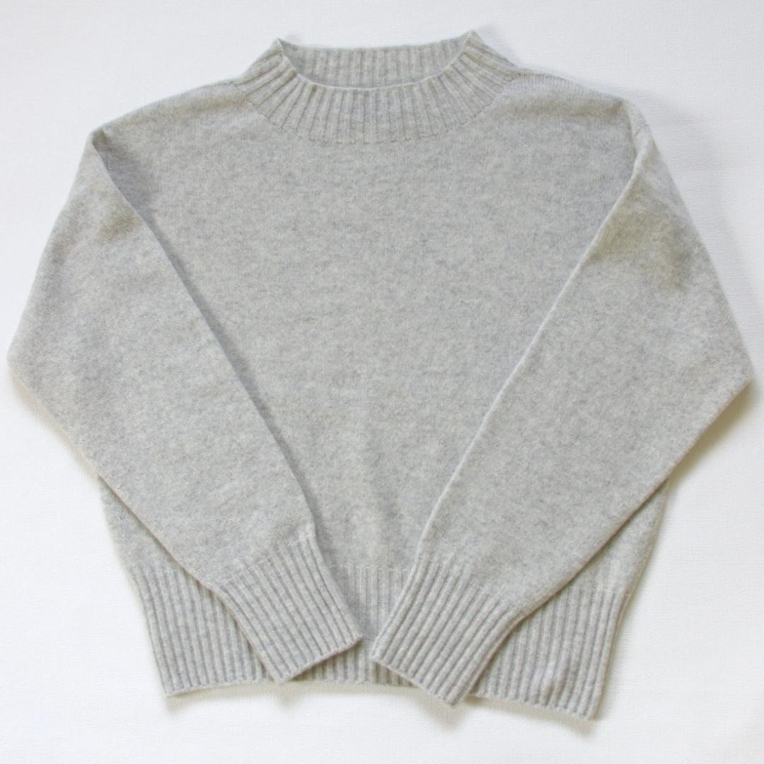 マーガレットハウエル TWISTED CASHMERE WOOL 長袖 グレー