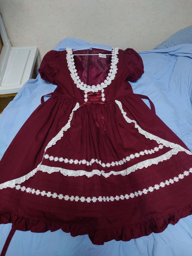 Cornet ワインレッド ワンピース