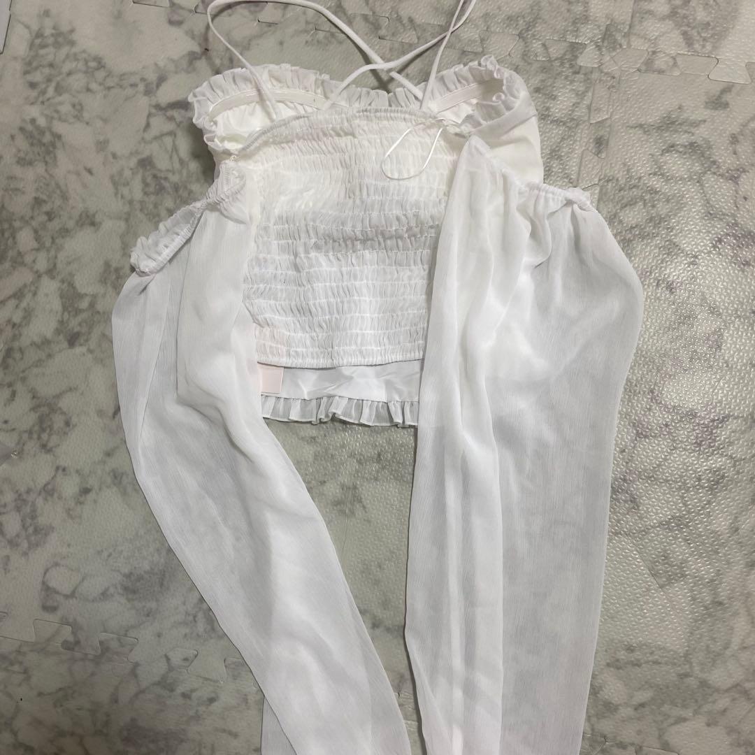 Lumignon ルミニョン　Mellow Heart Tulle Top