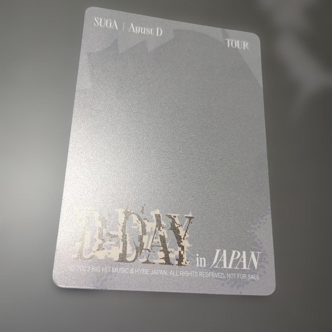 SUGA AgustD D-DAY TOUR in JAPAN トレカ
