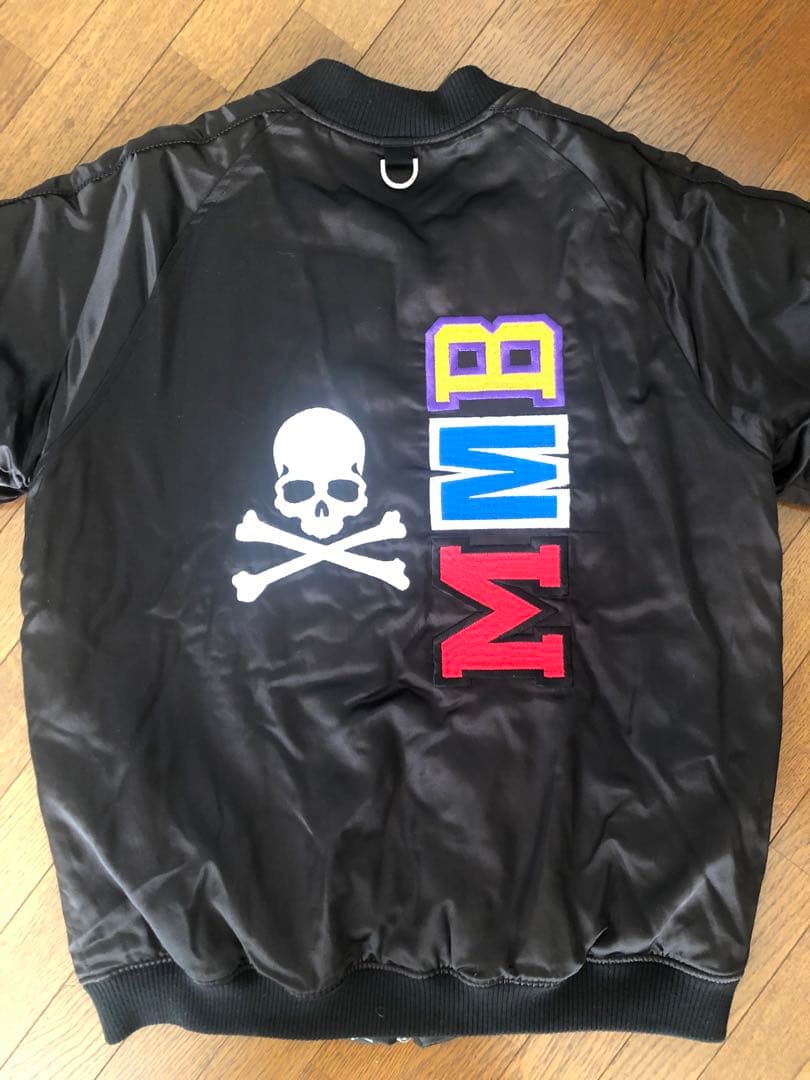 美品　エイプ×マスターマインド　20SS スカルシャーク刺繍スーベニアジャケット