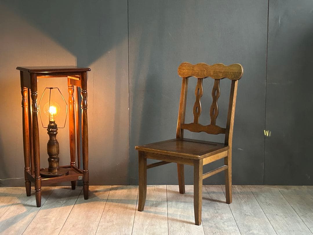 無垢材　チャーチチェア　豊田たんす　アンティーク　ヴィンテージ　ビンテージ　NZ