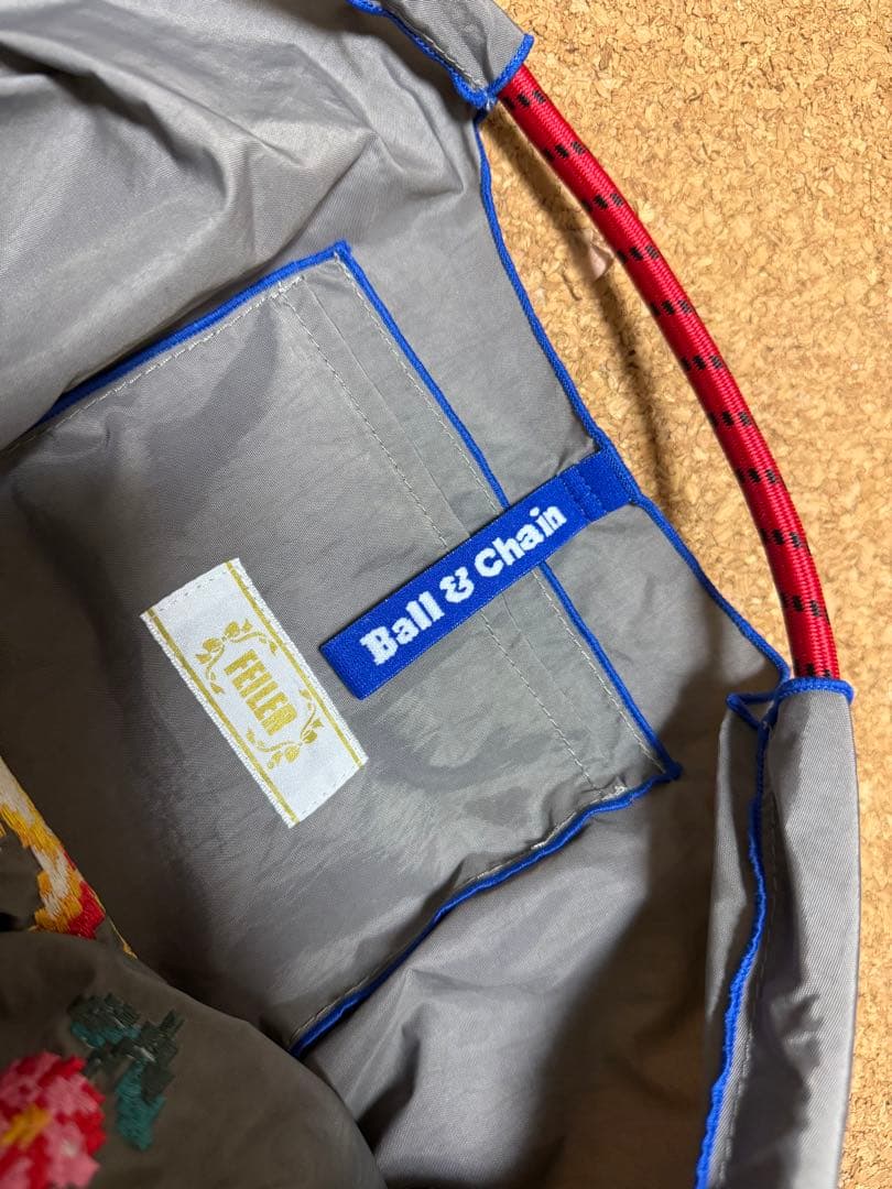 廃盤 ボールアンドチェーン フェイラー バッグ M グレー ハイジ