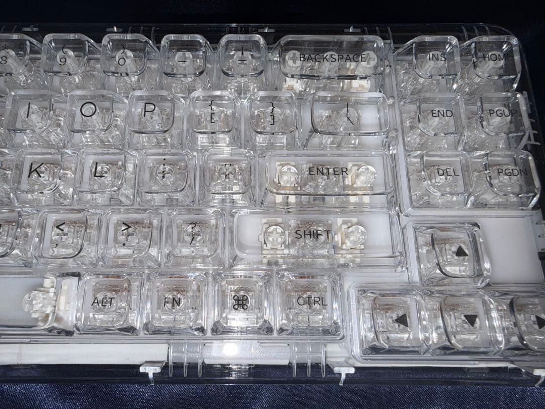 YUNZII X71 メカニカルキーボード ワイヤレス クリスタルアイス軸