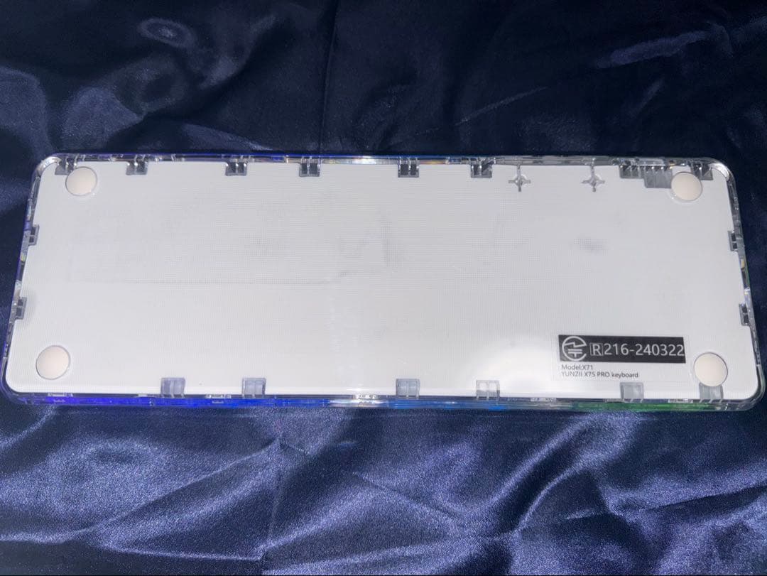 YUNZII X71 メカニカルキーボード ワイヤレス クリスタルアイス軸