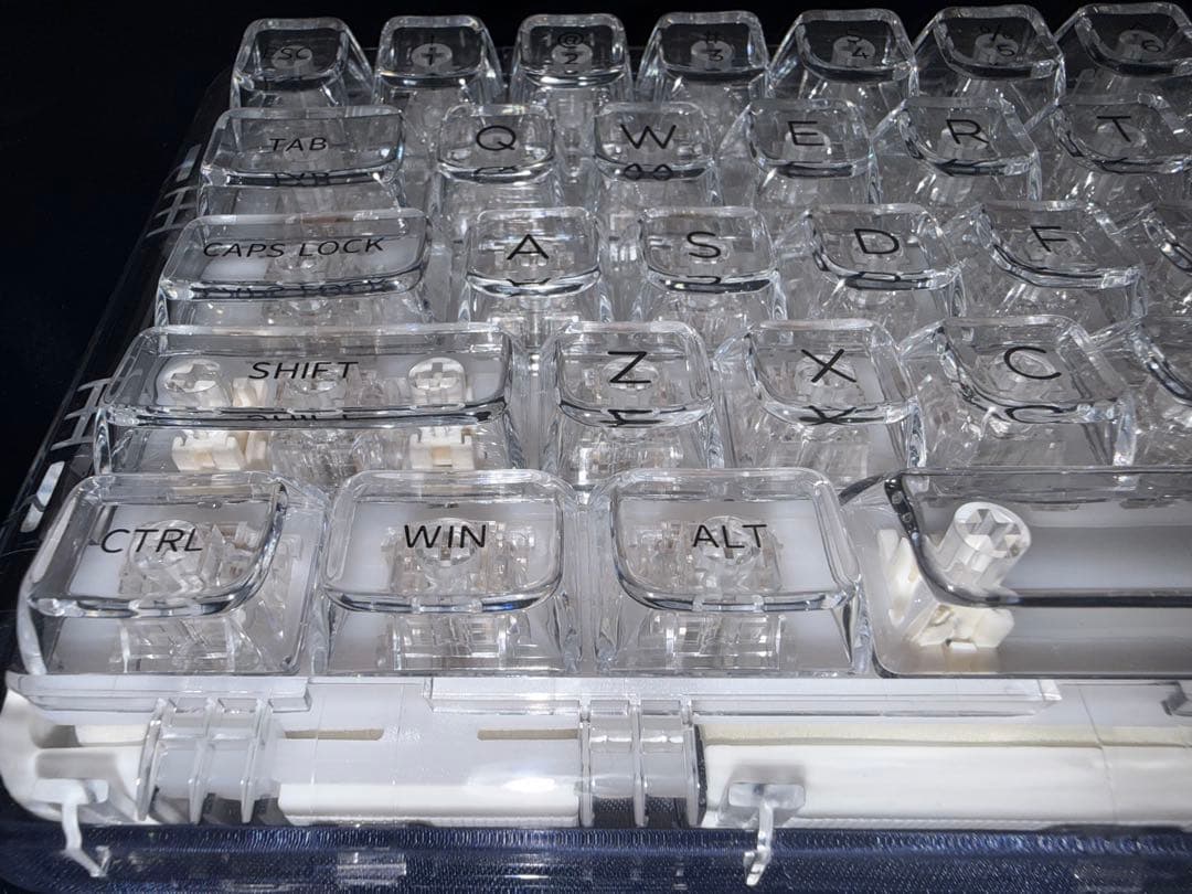 YUNZII X71 メカニカルキーボード ワイヤレス クリスタルアイス軸