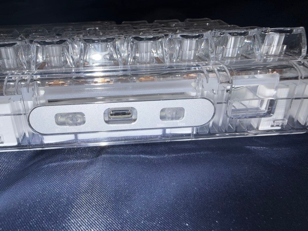 YUNZII X71 メカニカルキーボード ワイヤレス クリスタルアイス軸