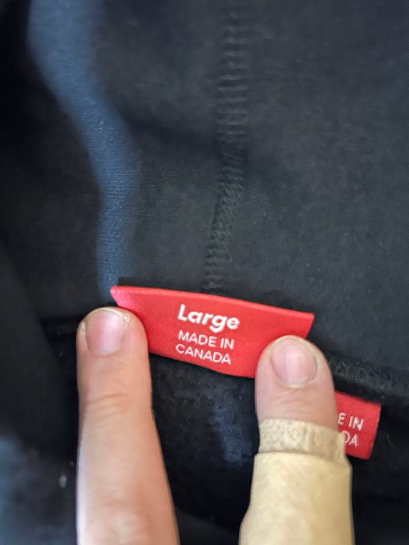 Supreme パーカー ブラック