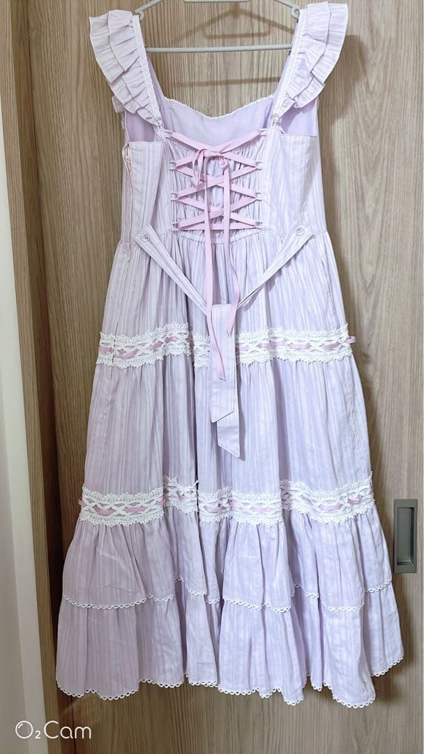 アンジェリックプリティ クレッシェンドティアード ラベンダー リボン