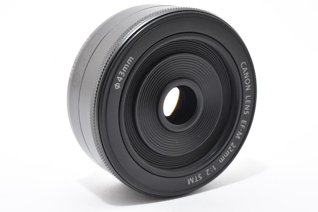 超美品 キヤノン EF-M 22mm f2 ブラック フィルター付き Canon