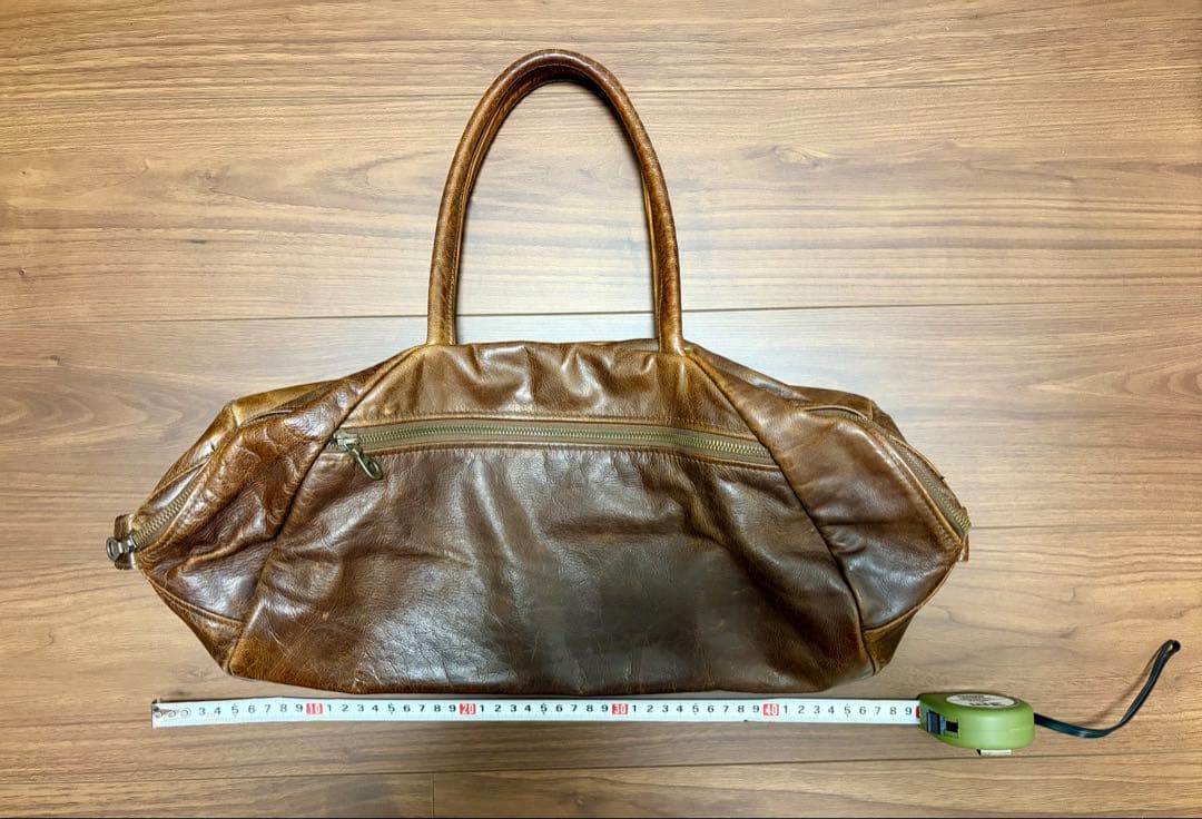 英国 Jas MBブラウンレザートートバッグ