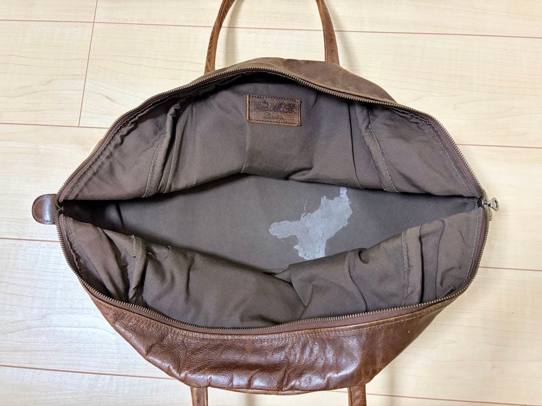 英国 Jas MBブラウンレザートートバッグ