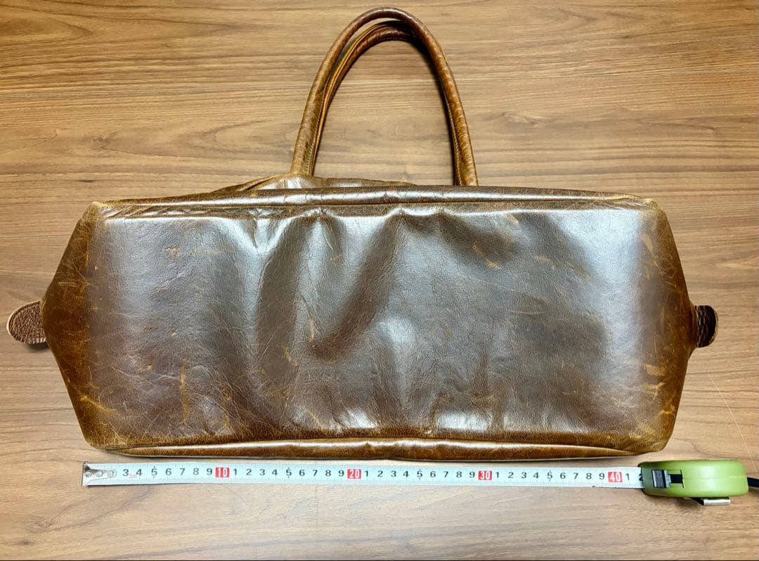 英国 Jas MBブラウンレザートートバッグ