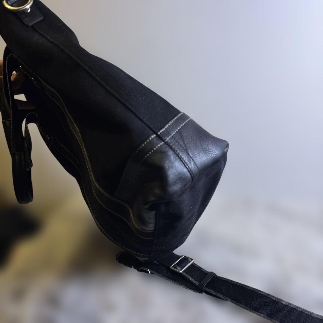 【良品】COACH コーチ　ブラック トートバッグ NFC1260-F70578