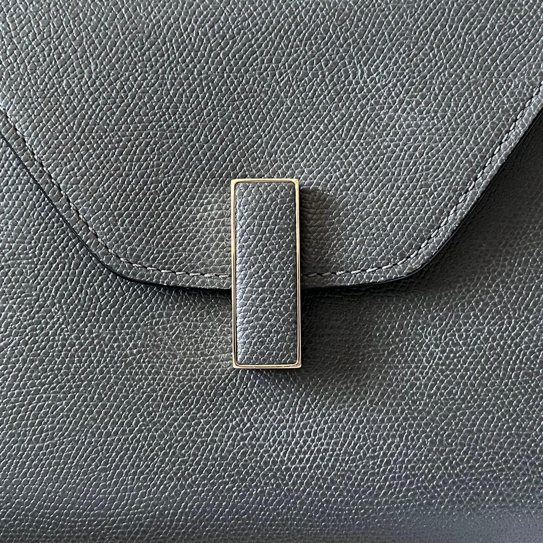 Valextra ヴァレクストラ　ハンドバッグ ミニ　イジィデ　グレー