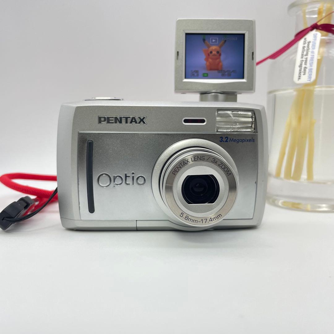 スマホ転送OK✨PENTAX Optio 33L✨動作確認済 単三電池 自撮OK
