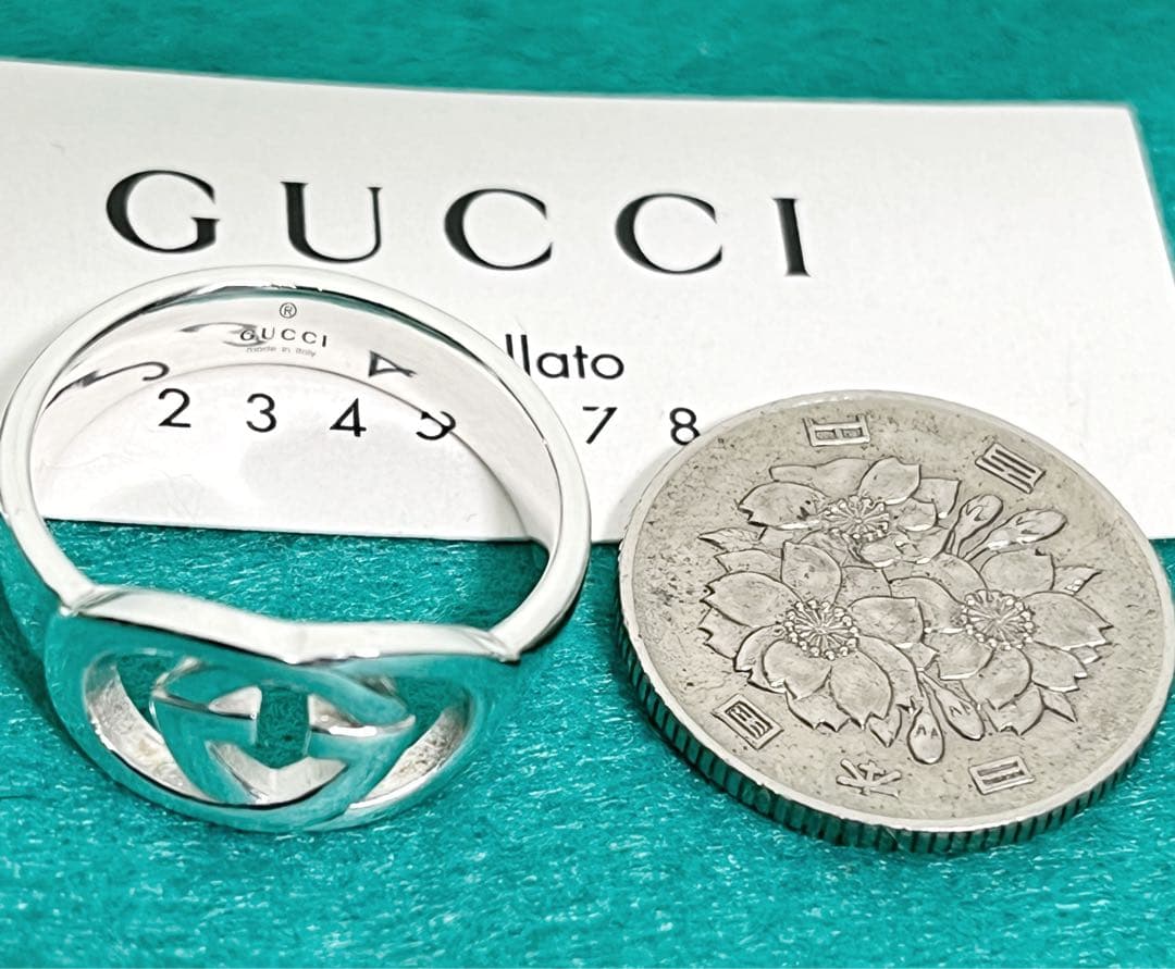 極美品‼️GUCCI 指輪　インターロッキングリング　20号