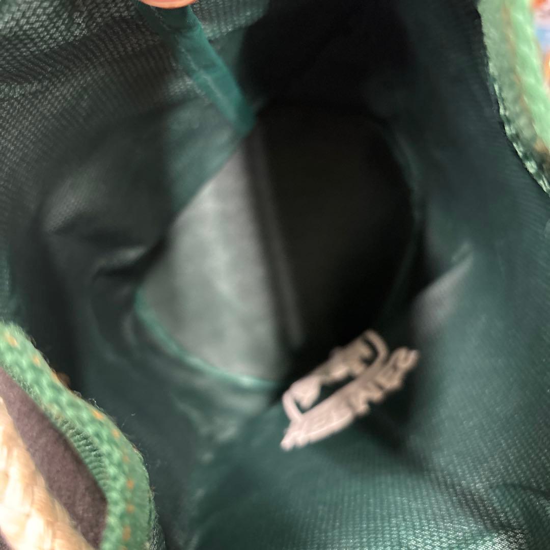 B5604 HERMES eau de cologne グリーン ポーチ