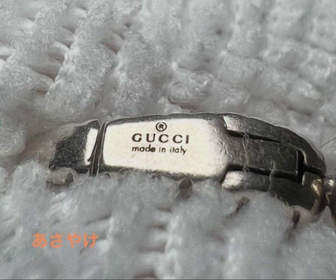 GUCCIネックレス　インターロッキングGシルバー(刻印あり)