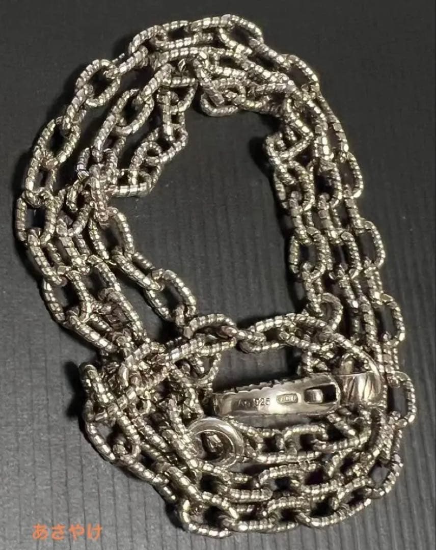 GUCCIネックレス　インターロッキングGシルバー(刻印あり)
