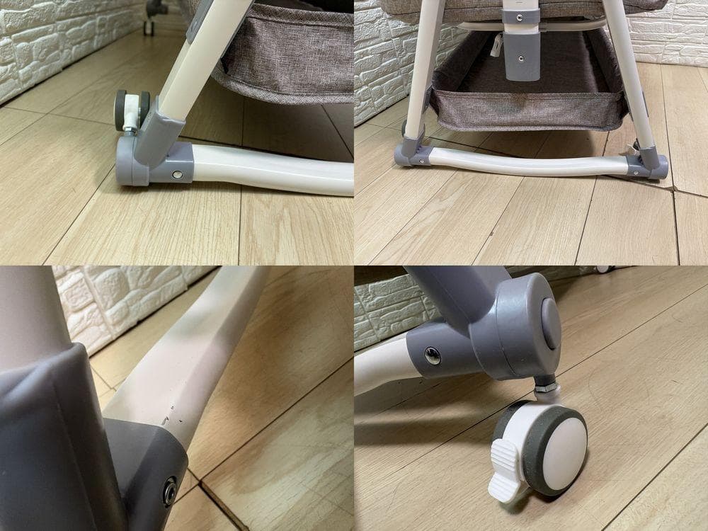 ラ*ー様 未使用 ベビーベッド 折りたたみ 高さ調整 ベッドサイド 添い寝