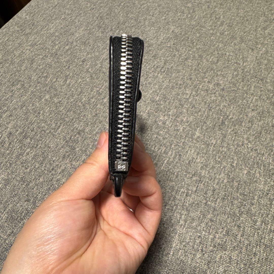 LOEWE ロエベ アナグラム フラグメントケース ブラック レザー 