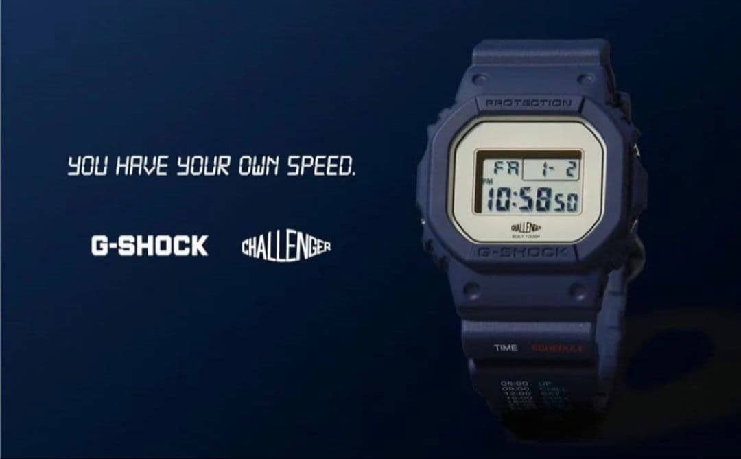 G-SHOCK CHALLENGER ネイビー デジタル腕時計