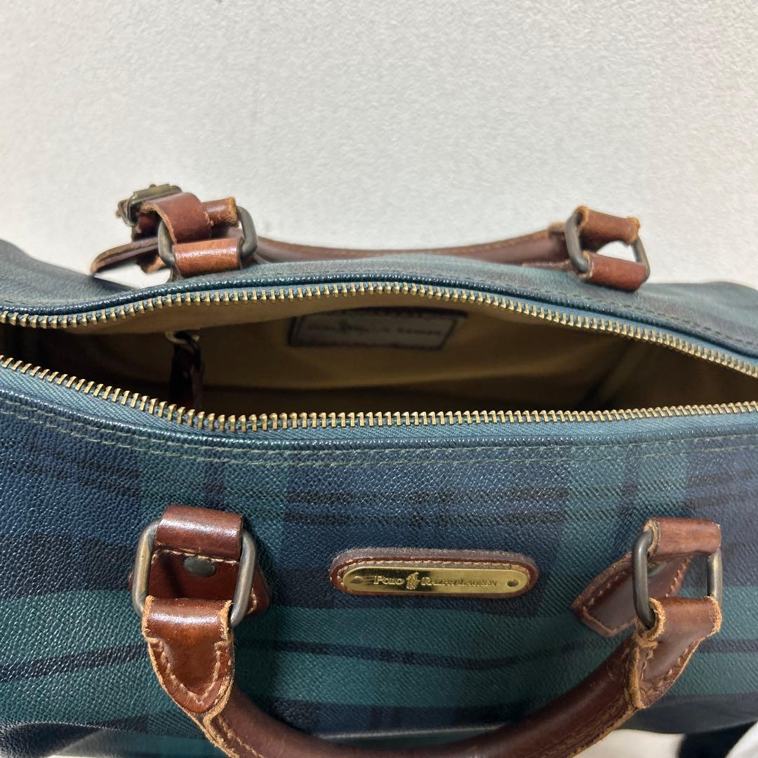 Polo Ralph lauren チェック　ボストンバッグ