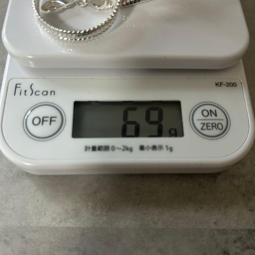 【在庫限り】シルバー925ヴィンテージスネーク　チェーンネックレス Silver