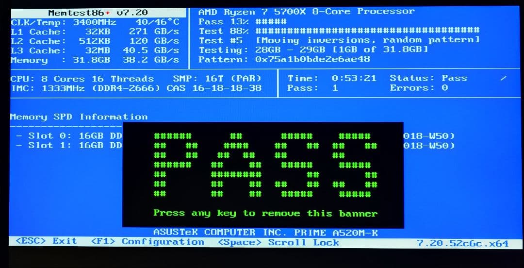 Ballistix DDR4 2666MHz 16GB×2 32GB 動作確認済