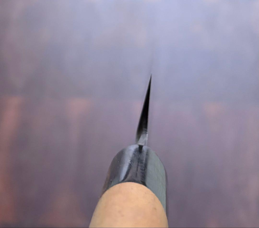 堺打刃物　月界　紋鍛錬　青鋼　柳刃　300mm 包丁　尺　和包丁　水牛朴柄