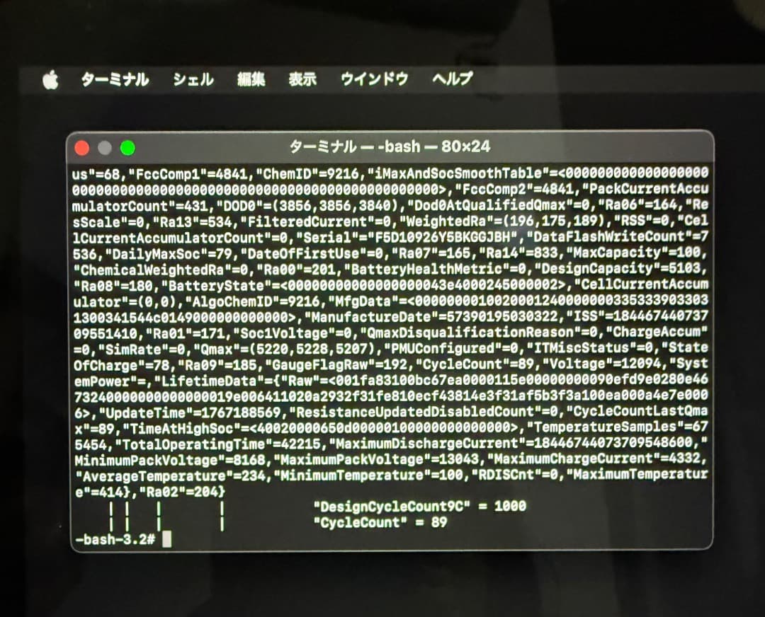 MacBook Pro 13 バッテリー89回　MagicMouse付