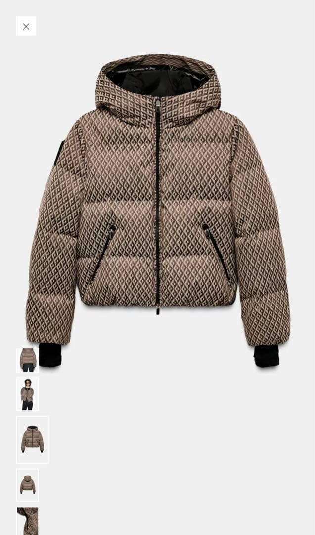 [新品] ZARA SKI 耐水加工ウィンドブレーカーダウンジャケット