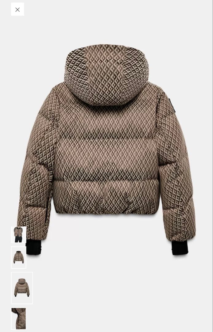 [新品] ZARA SKI 耐水加工ウィンドブレーカーダウンジャケット