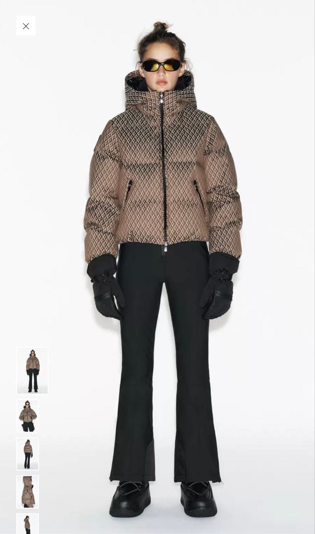 [新品] ZARA SKI 耐水加工ウィンドブレーカーダウンジャケット