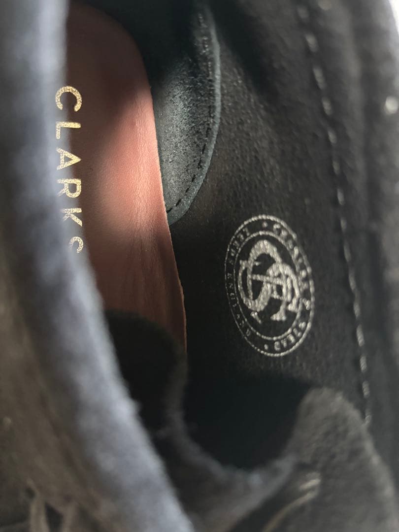 クラークス ワラビーブーツ ブラック スエード UK5.5 24.5cm