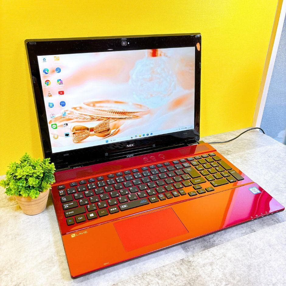 キレイな赤❣新品SSD480GBで快適✨ブルーレイ フルHD カメラ Win11