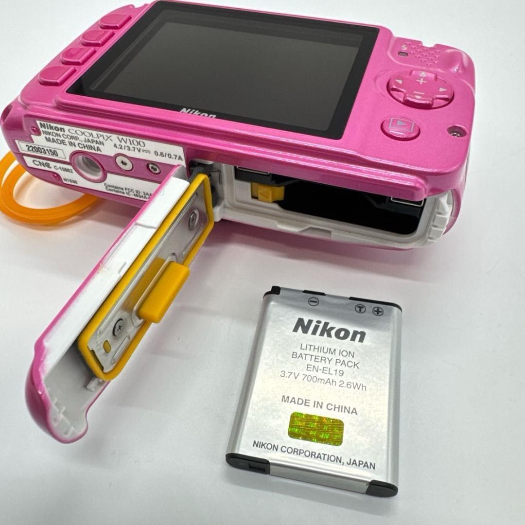 Nikon COOLPIX W100 ピンク 防水 コンパクトデジタルカメラ
