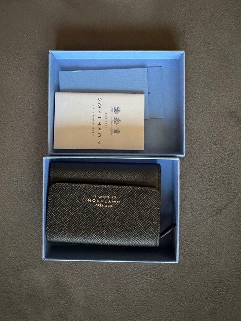 SMYTHSON Panamaレザーコンパクトケース