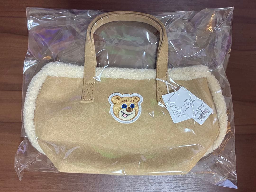 ラブラリーバイフェイラー オールドテディワッペンボアトート ポーチ