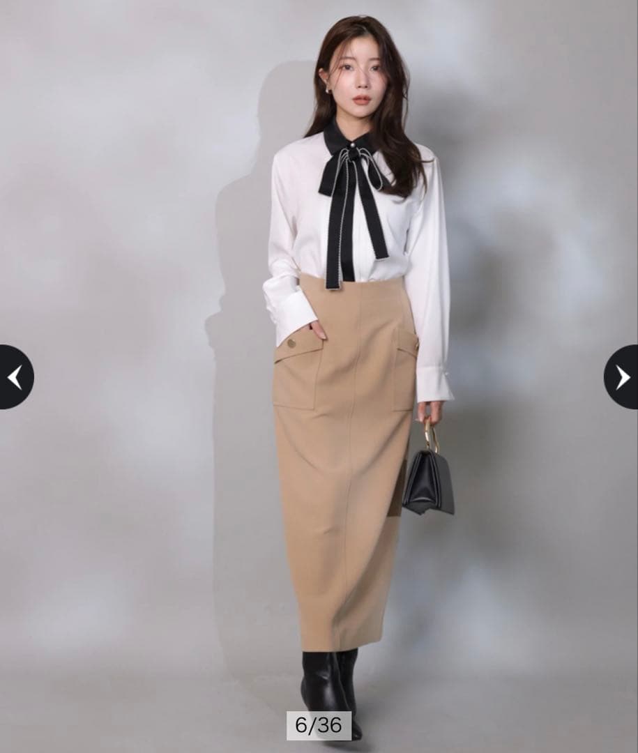 【新品】Apuweiser-riche ポケットディテールタイトスカート