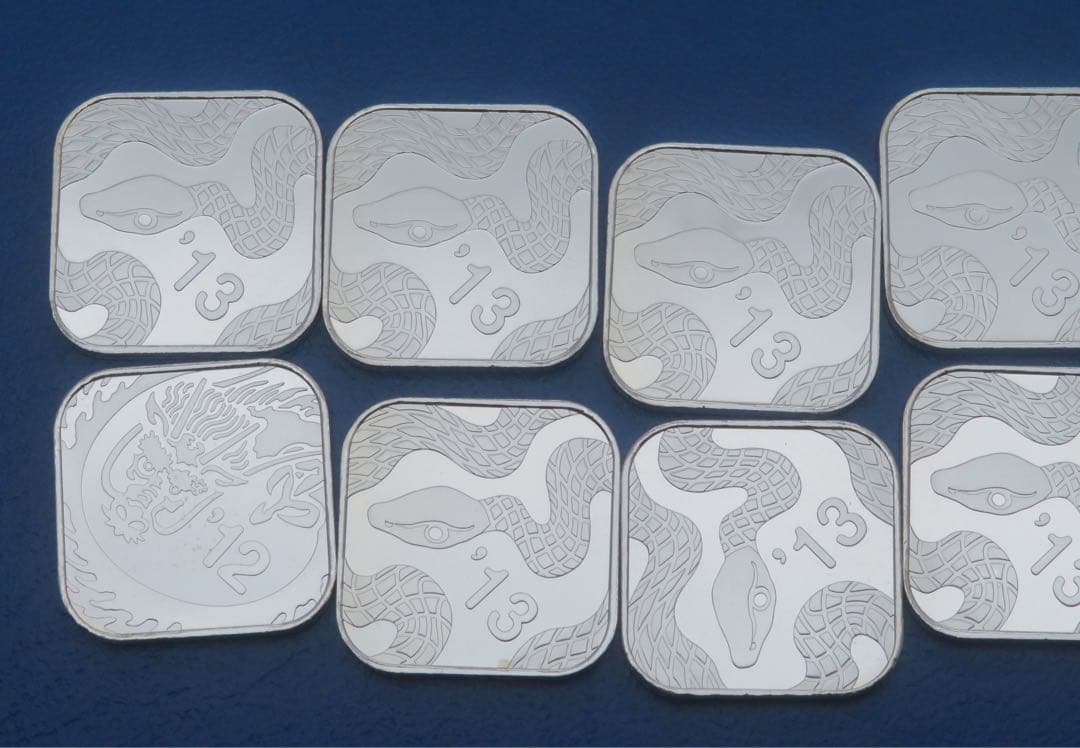 純銀 メダル 銘　純銀メダル10枚まとめ 43.33g 銀メダルミントだし造幣局