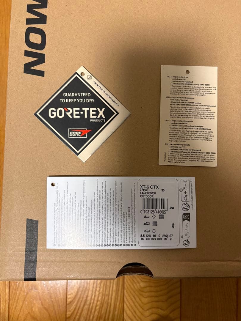SALOMON XT‐6 GORE‐TEX スニーカー 27cm 箱 タグ付