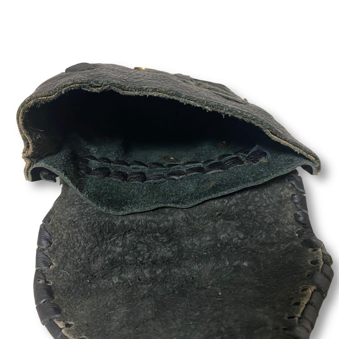 THE FLAT HEAD フラットヘッド クロコ ショルダーバッグ ポーチ