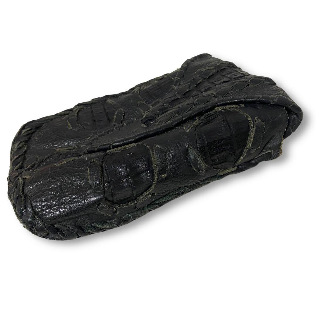 THE FLAT HEAD フラットヘッド クロコ ショルダーバッグ ポーチ