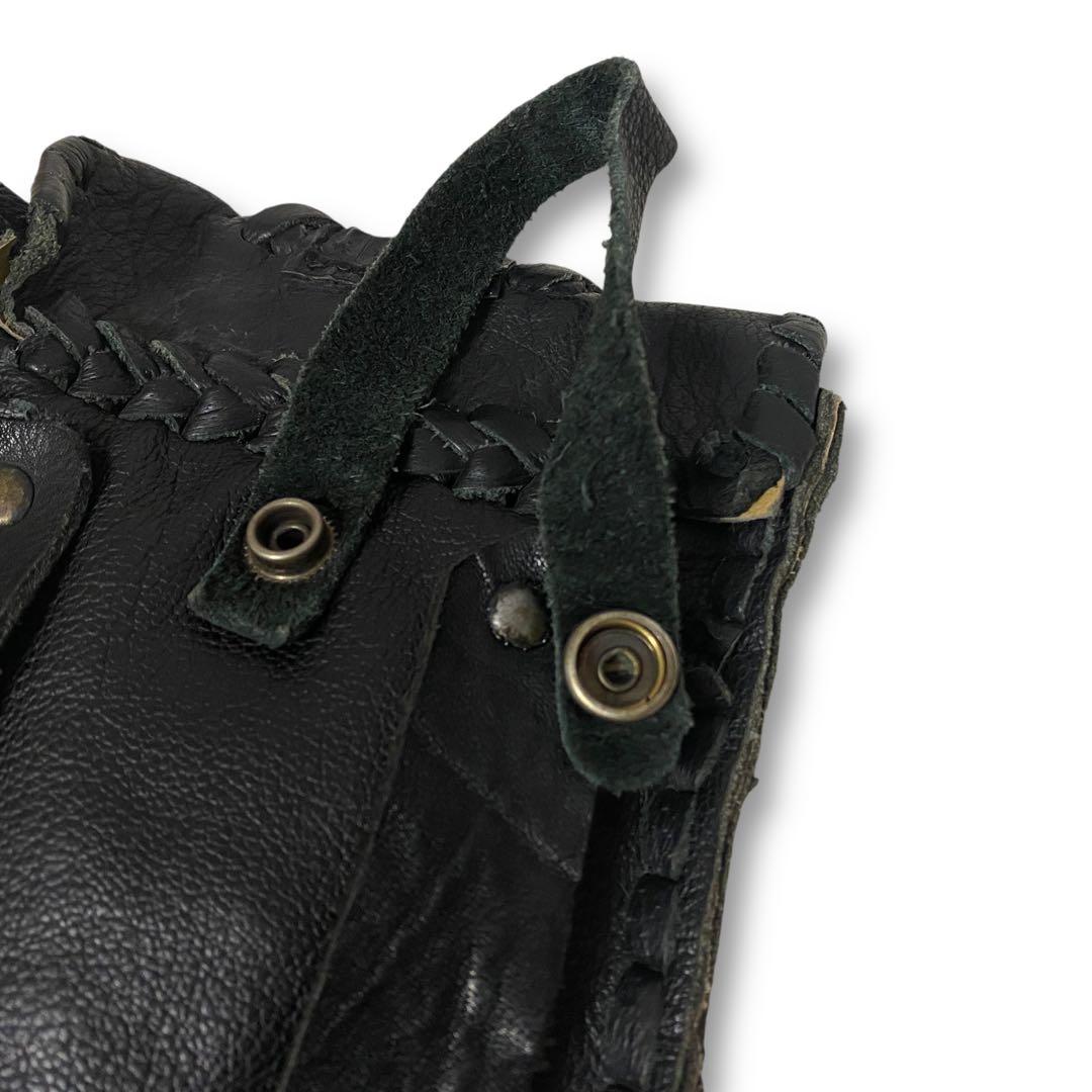 THE FLAT HEAD フラットヘッド クロコ ショルダーバッグ ポーチ