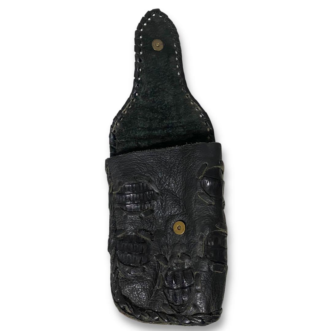 THE FLAT HEAD フラットヘッド クロコ ショルダーバッグ ポーチ