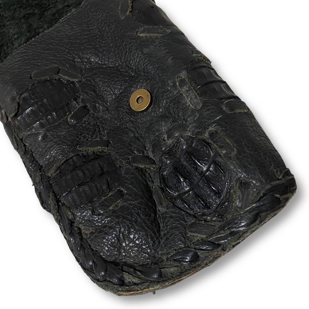 THE FLAT HEAD フラットヘッド クロコ ショルダーバッグ ポーチ