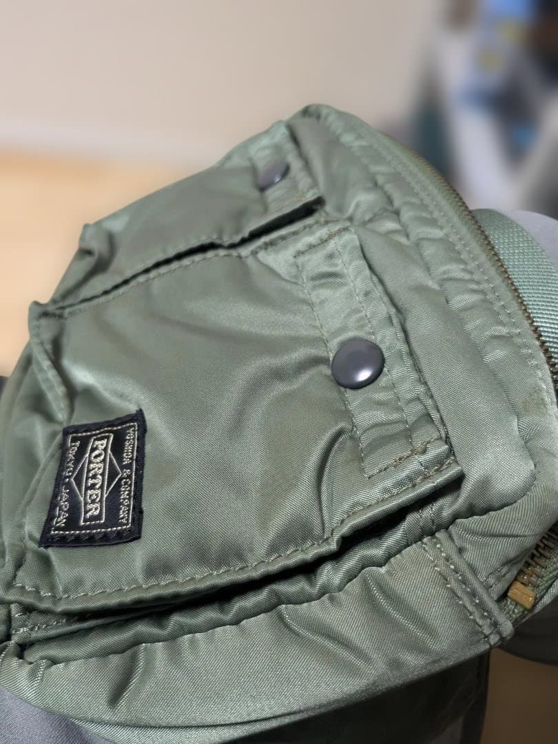 【美品】PORTER タンカー ウエストポーチ オリーブグリーン※廃盤品